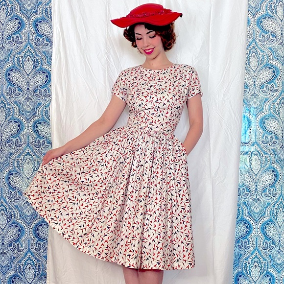 Hearts & Found Dresses Vintage Inspired 5s Chili Pepper Dress